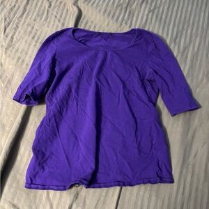Purple Relaxed Fit Short Sleeve T-Shirt Large